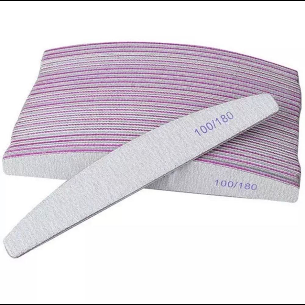 NAIL FILES | 100/180 coarse grit | 5 pc wholesale
